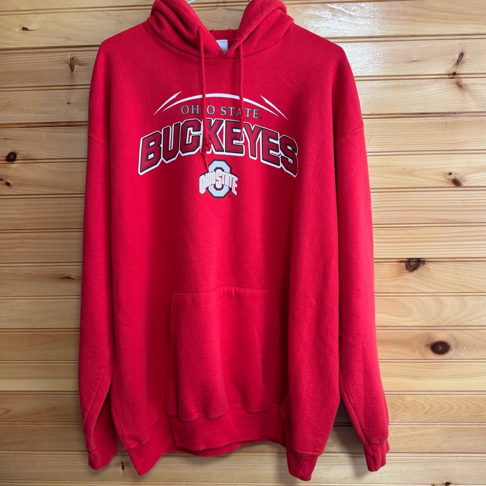 NCAA Ohio State Buckeyes Red Hoodie Large
